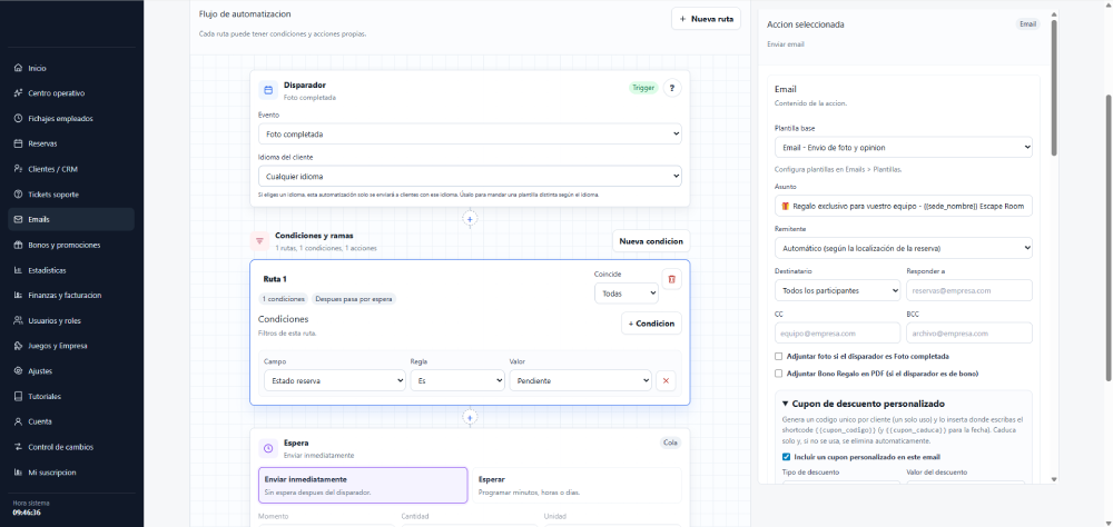 Automatizaciones de email